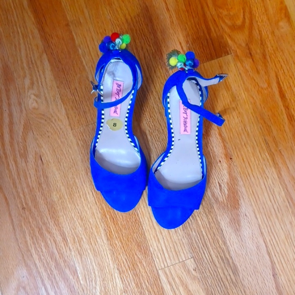 Betsey Johnson Blue Suede Shoes